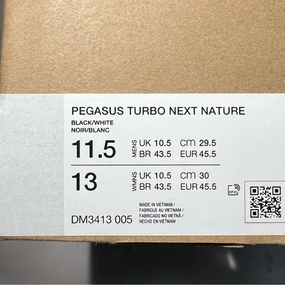 Nike Pegasus Turbo Next Nature. Size US 11.5. Brand New. - Picture 12 of 12